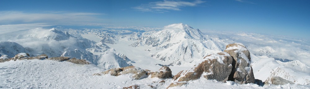 View from Denali 16k ridge