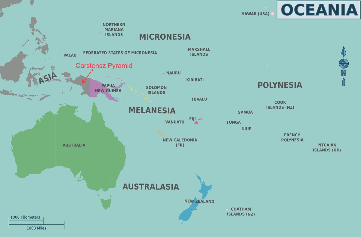 Map of Oceania