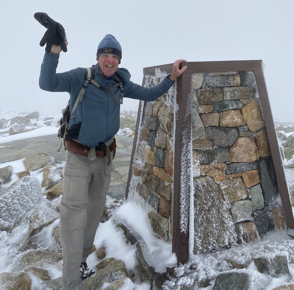 Tom at the Kozzie summit marker